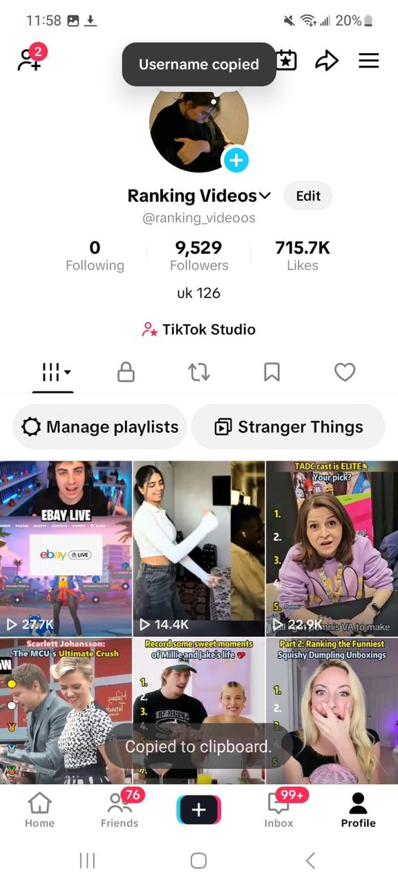 UK tiktok 9k followers high quality
